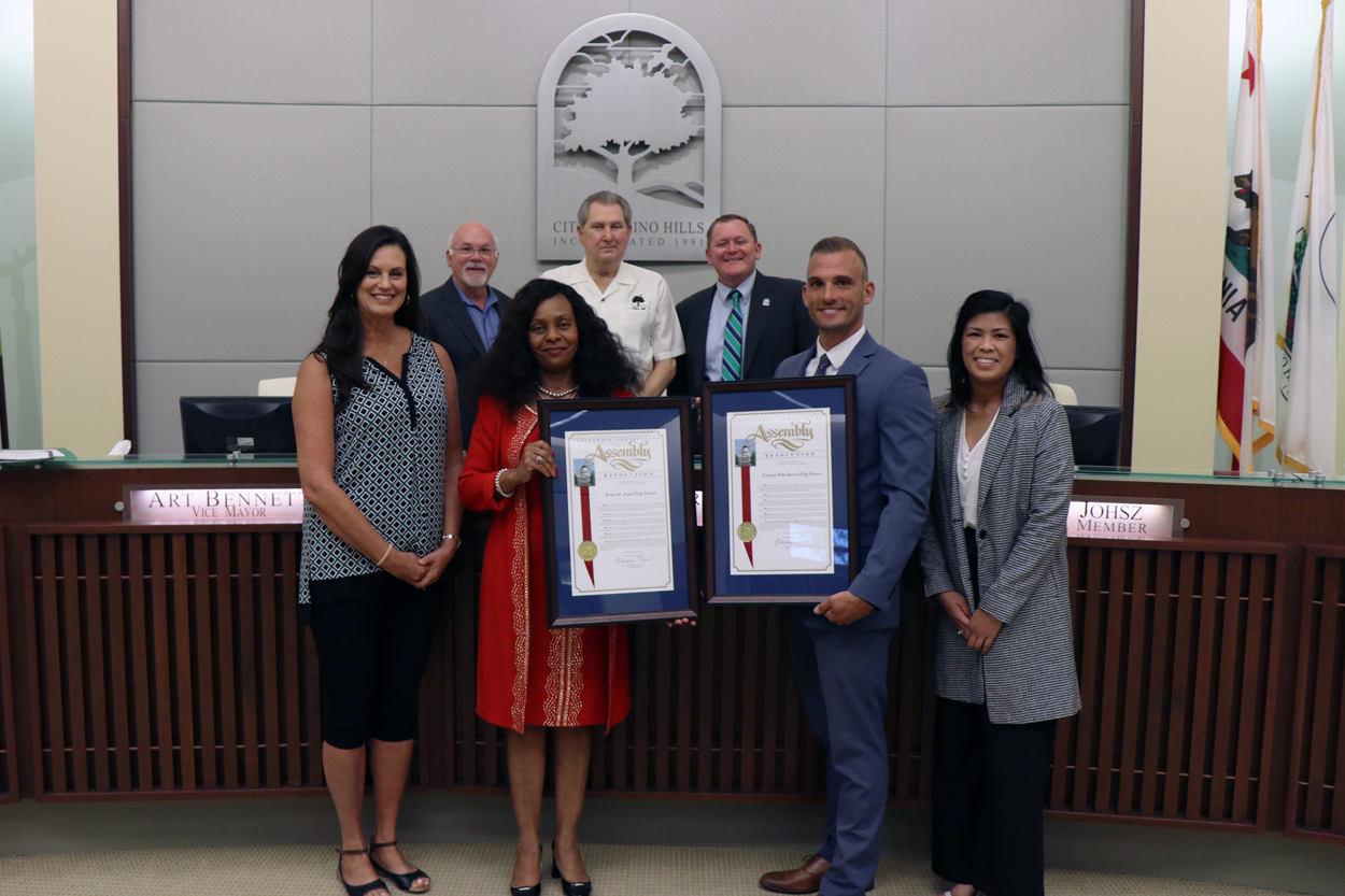 Ayala HS and Canyon Hills Jr HS as 2019 California Distinguished Schools 